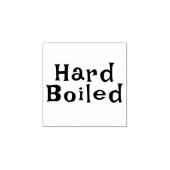 hardgekookte eierstempel rubberstempel (Afrduk)