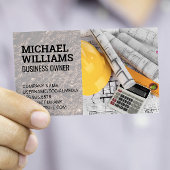 Hardhat-blauwdrukken | Bouwarchitect Visitekaartje