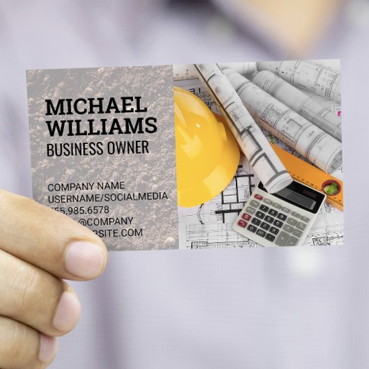 Hardhat Blueprints | Bouwarchitect Visitekaartje