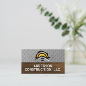 Hardhat Constructie Logo | Staalhout Visitekaartje (Staand voorkant)