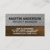 Hardhat Constructie Logo | Staalhout Visitekaartje (Achterkant)