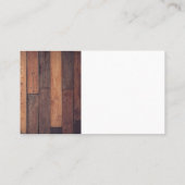 Hardhat Gear Logo | houten planken Visitekaartje (Achterkant)