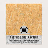 Hardhat Hammer | Marmer | Geperst hout Visitekaartje (Buitenkant ongevouwen)