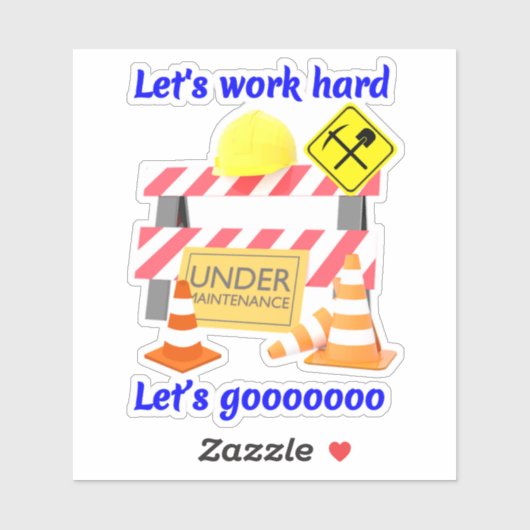 Hardhat Onderhoud - Bouwvakkers Sticker (Vel)