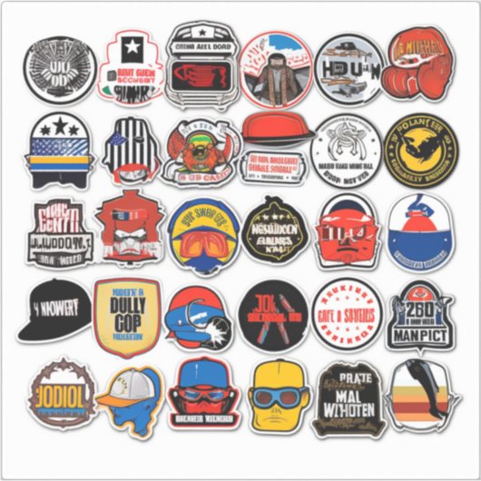 HardHat stickers, HardHat stickers, stickers, Amer Sticker (Voorkant)
