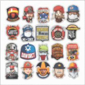 HardHat stickers, HardHat stickers, stickers, Amer Sticker (Voorkant)