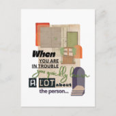 Hardheid vriendschap citaat illustratie briefkaart (Voorkant)