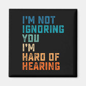 hardhorend ASL gebarentaal doof weg Magneet (Voorkant)