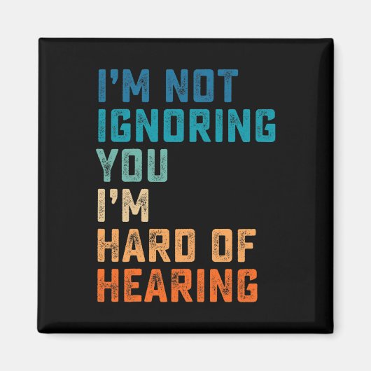 hardhorend ASL gebarentaal doof weg Magneet (Voorkant)