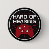 Hardhorend Black Red Gamer Controller Ronde Button 5,7 Cm (Voorkant)