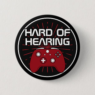 Hardhorend Black Red Gamer Controller Ronde Button 5,7 Cm