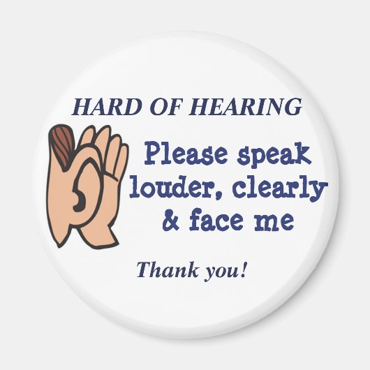 Hardhorende magneet (Voorkant)