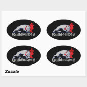 hardhorig ovale sticker (Vel)