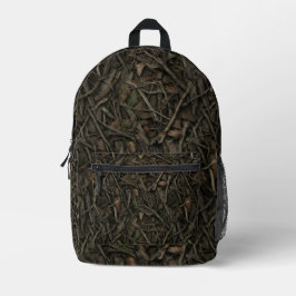 Hardhout Laagland Donker Woud Jager Camouflage Bedrukte Rugzak
