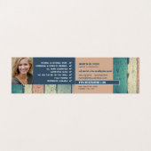 Hardhout ontwerp, schilder & decorator foto visitekaartje (Binnenkant ongevouwen)