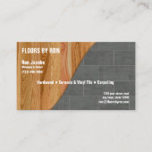 Hardhout, Tegel en Tapijtbedrijf Visitekaartje (Voorkant)