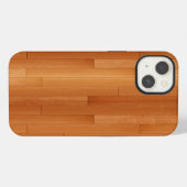 Hardhouten vloer iPhone hoesje (Achterkant horizontaal)