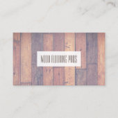 hardhouten vloer | timmerwerk visitekaartje (Voorkant)