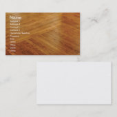 hardhouten vloer visitekaartje (Voorkant / Achterkant)