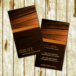Hardhouten vloeren Houten Houten Print Visitekaart Visitekaartje
