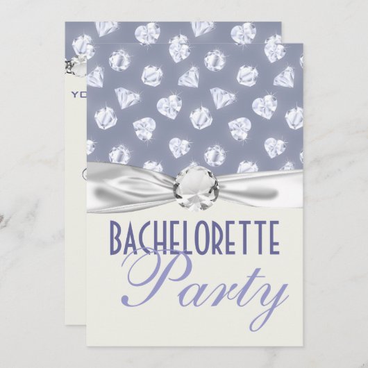 hardiamant bachelorette kaart (Voorkant / Achterkant)