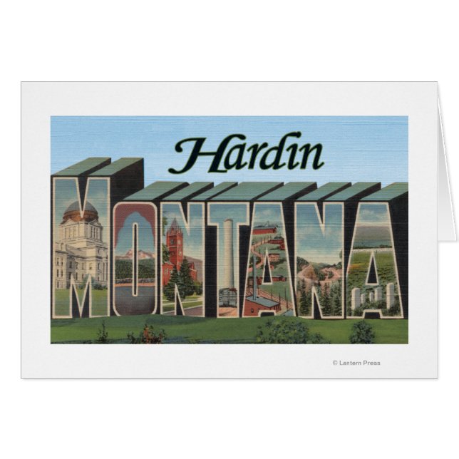 Hardin, Montana - grote letterscènes (Voorkant Horizontaal)
