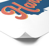 Hardin, Montana staat print (Hoek)