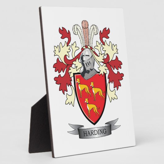 Harding gezinskustlaag van wapens fotoplaat (Zijkant)