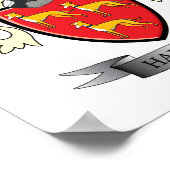 Harding gezinskustlaag van wapens poster (Hoek)