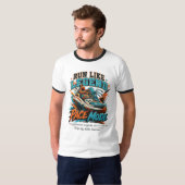Hardloop Als Legendarische Snelheid Modus Retro Lo T-shirt (Voorkant volledig)