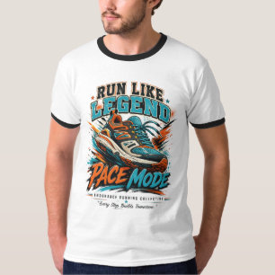 Hardloop Als Legendarische Snelheid Modus Retro Lo T-shirt