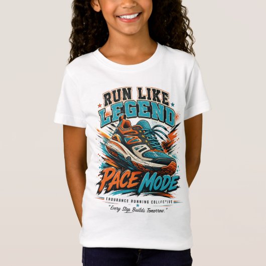 Hardloop Als Legendarische Snelheid Modus Retro Lo T-shirt (Voorkant)