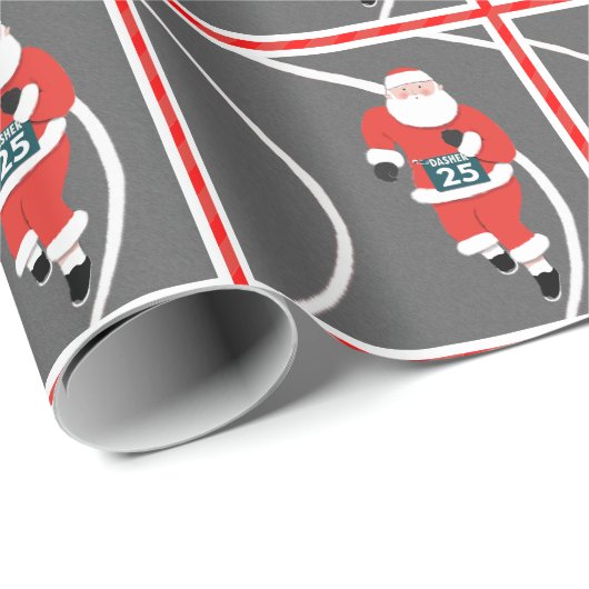 Hardloop Atletiek Kerstcadeau Cadeaupapier (Rol Hoek)