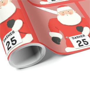 Hardloop Atletiek Kerstcadeau Cadeaupapier