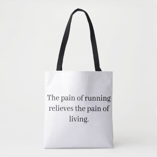 Hardloop inspiratie Tote Tas (Voorkant)