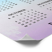 Hardloop Jogging Design 2025 Kalender Poster (Hoek)