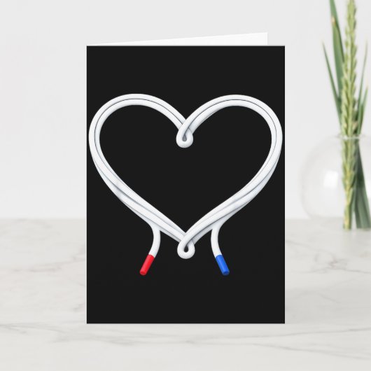 Hardloop Love Hart Veters Valentijnsdag Hardloper Kaart (Voorkant)