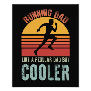 Hardloop Papa Vaderdag Cadeau Marathonloper Vader Foto Afdruk