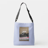 Hardloop Passie Woord Collage Crossbody Tas (Achterkant)