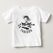Hardloop prinses baby T-Shirt (Voorkant)