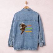 Hardloop Sasquatch Avontuur Geloof Ontwerp Denim Jacket (Hangar)