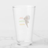 Hardloop Sasquatch Avontuur Geloof Ontwerp Glas (Achterkant)