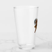 Hardloop Sasquatch Avontuur Geloof Ontwerp Glas (Rechts)