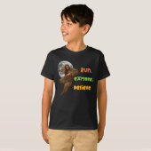 Hardloop Sasquatch Avontuur Geloof Ontwerp T-shirt (Voorkant volledig)