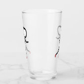 Hardloop Stickman Glas (Links)