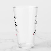 Hardloop Stickman Glas (Rechts)