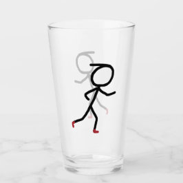 Hardloop Stickman Glas