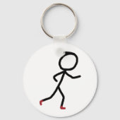 Hardloop Stickman Sleutelhanger (Voorkant)