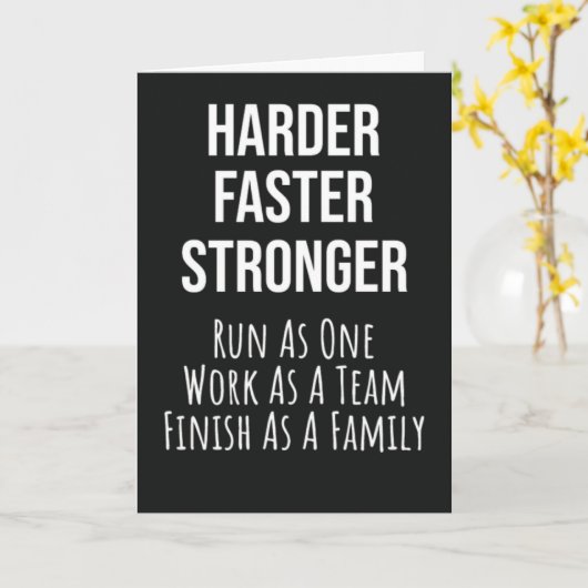 Hardloop Team Kaarten Loper Motivatie Motiverend (Gele Bloem)