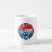 Hardloop Team Patriottisch Vintage Badge Design_1 Koffiemok (Center)